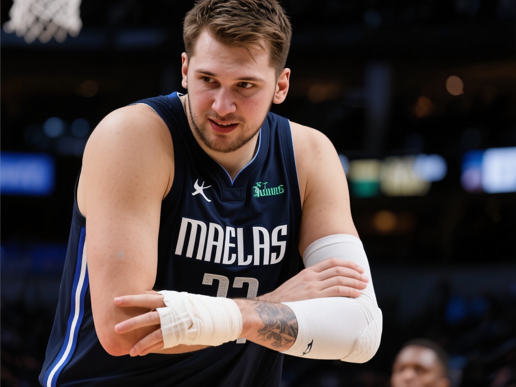 带伤奋战！东契奇谈手肘伤势：两天后无碍