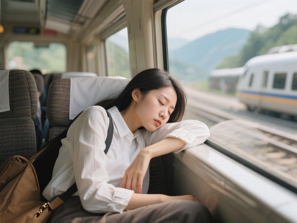 骆歆社媒晒照：两天奔波路上累成“死猪”状态